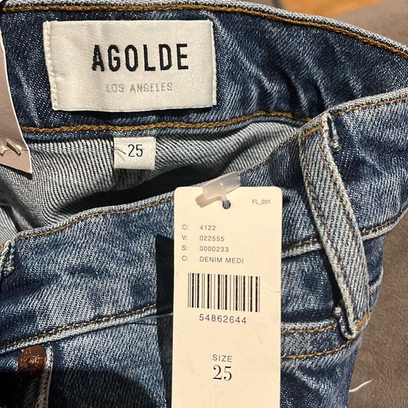 New Agolde Toni Mid Rise Straight in Stratosphere - Picture 13 of 15